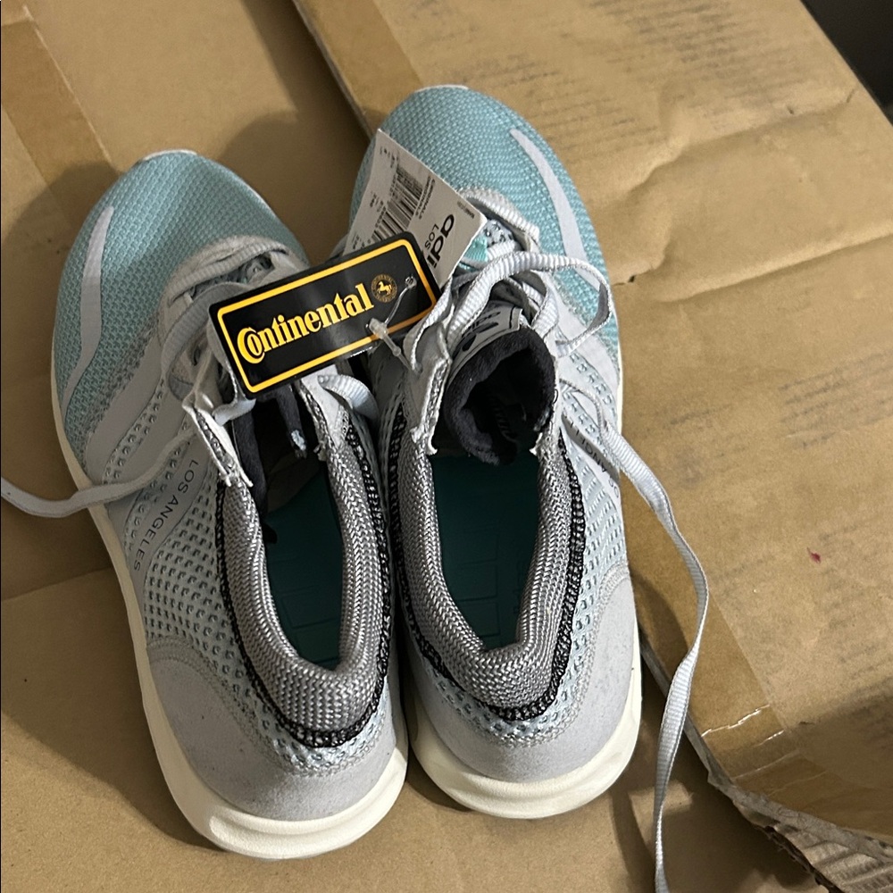 Adidas Sky Blue and Gray Running Shoes
